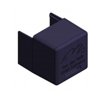 Van Der Valk 739052 Endkappenprofil für Side++ Profile Kunststoff schwarz