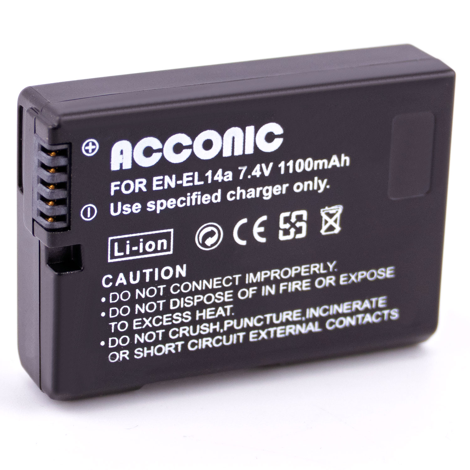 Acconic Photon Series EN-EL14a Ersatz Akku für  Nikon EN-EL14a CoolPix P7000 P7100 – Bild 3