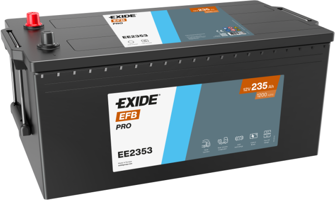 Exide EE2353 StrongPRO EFB+ 235Ah LKW-Batterie