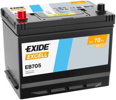 Exide EB705 Excell 70Ah Autobatterie