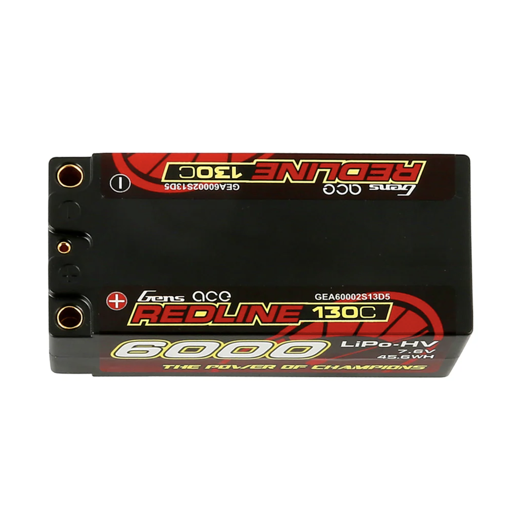 Gens ace 6000mAh 7.6V 130C 2S2P Redline Series HardCase Lipo Batterie GEA60002S13D5