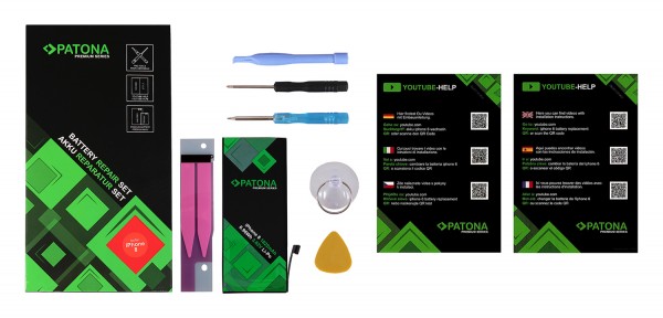 Premium Akku f. Apple iPhone 8 8G 616-00357 inkl. Werkzeugset von Patona