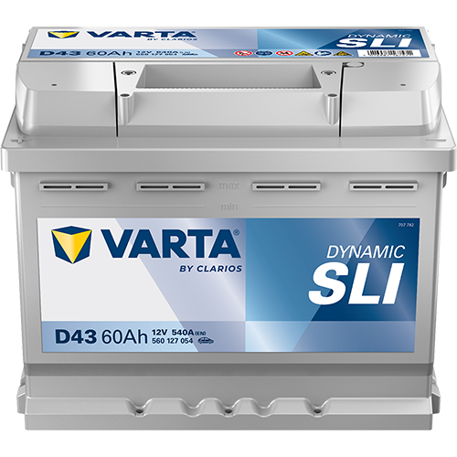 Varta D43 Dynamic SLI 560 127 054 Autobatterie 60Ah (Blue Dynamic)