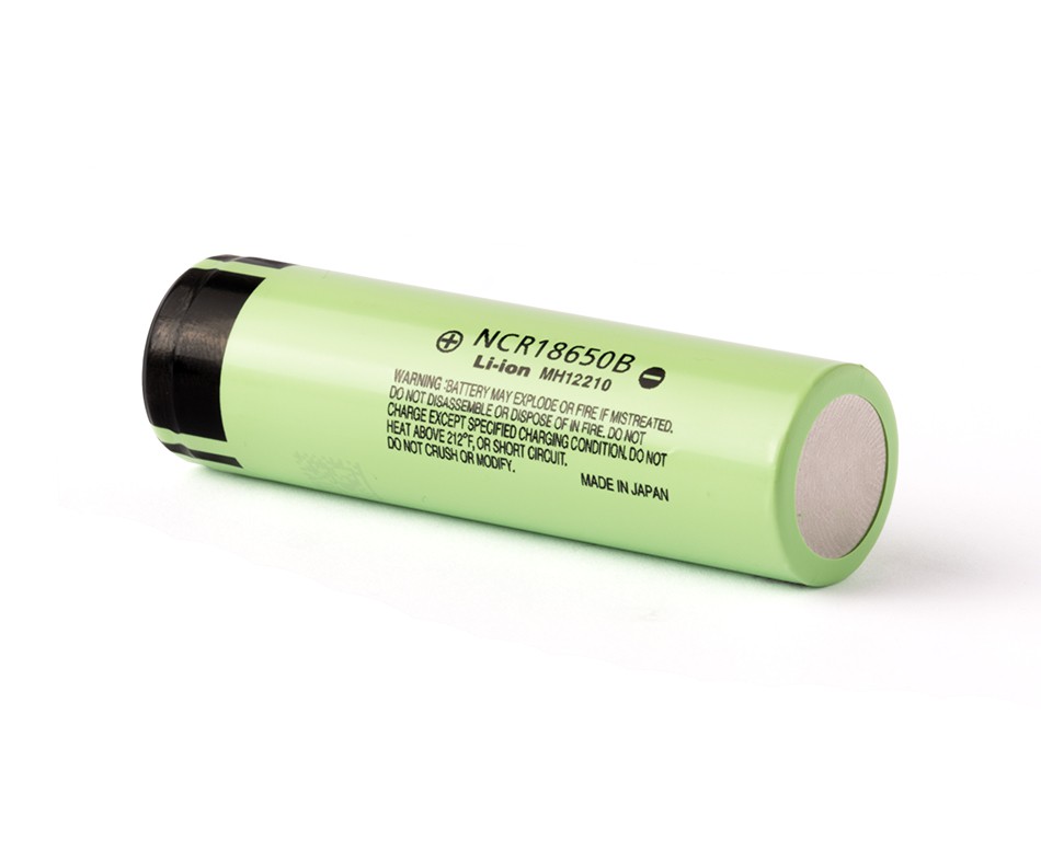 NCR18650B 18650 Zelle Li-Ion Akku ungeschützt flattop 3,7V 3350mAh Panasonic Zellen – Bild 2