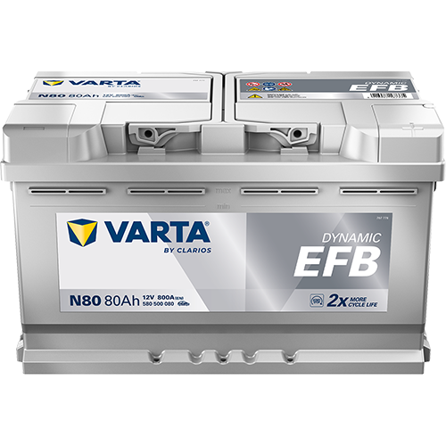 Varta N80 Dynamic EFB 580 500 080 Autobatterie 80Ah (Blue Dynamic)