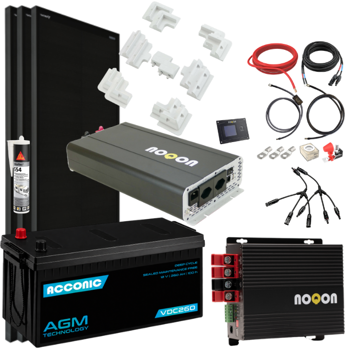 Wohnmobil Komplett-Set LARGE - mit AGM Batterie