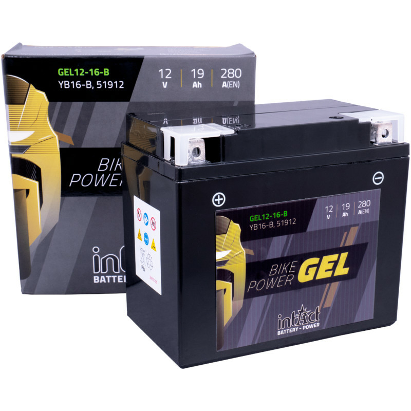 Intact GEL12-16-B Bike-Power GEL 19Ah Motorradbatterie (DIN 51912) YB16-B – Bild 2