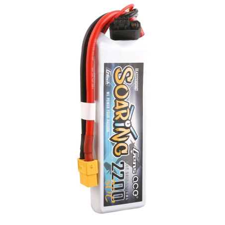 Gens ace 2200mAh 7.4V 30C 2S1P G-Tech Soaring  Lipo Batterie mit XT60 Stecker GEA222S30X6GT – Bild 2