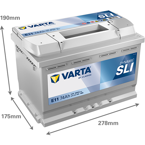 Varta E11 Dynamic SLI 574 012 068 Autobatterie 74Ah (Blue Dynamic) – Bild 3