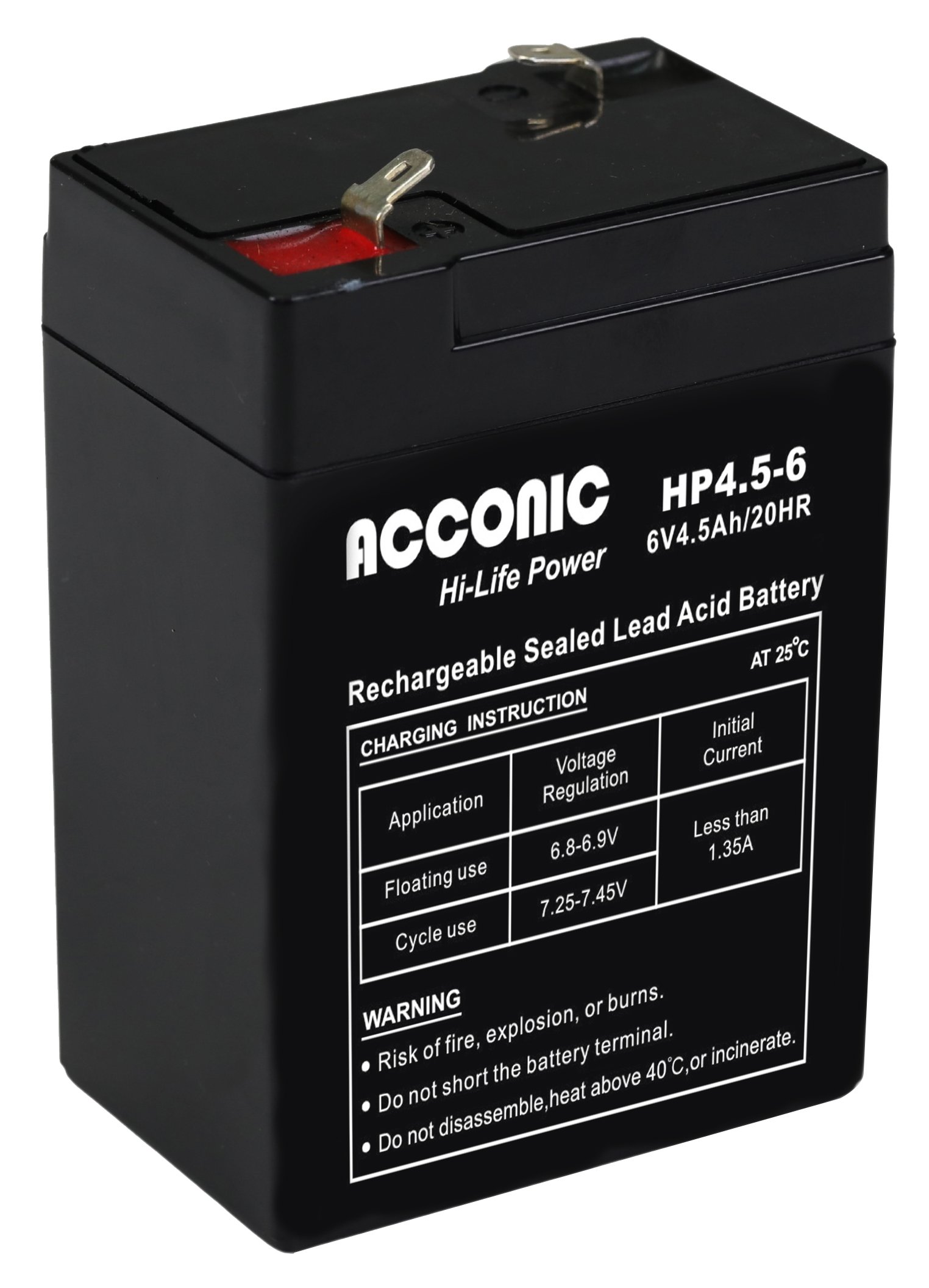 Acconic HP4.5-6 Hi-Life Power AGM 6V 4.5Ah Bleiakku