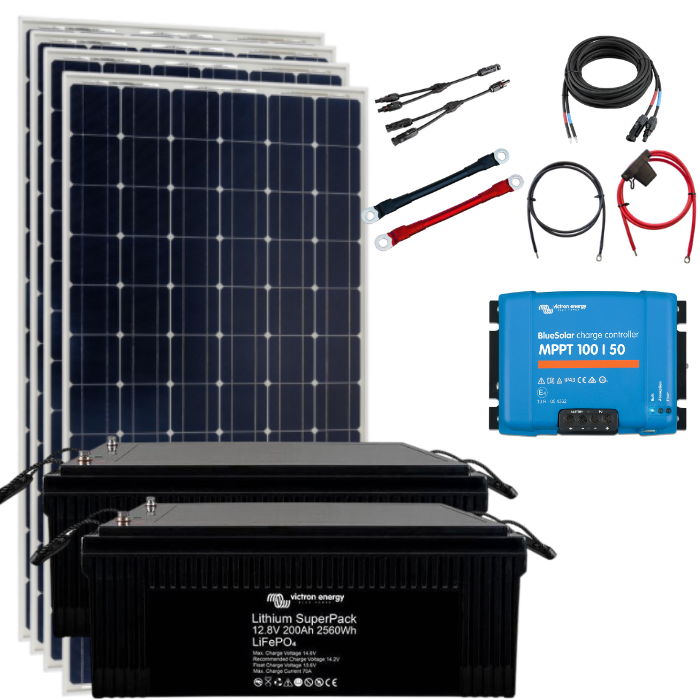 Victron Solaranlage Basic-Set EXTRA LARGE - mit Lithium Batterie