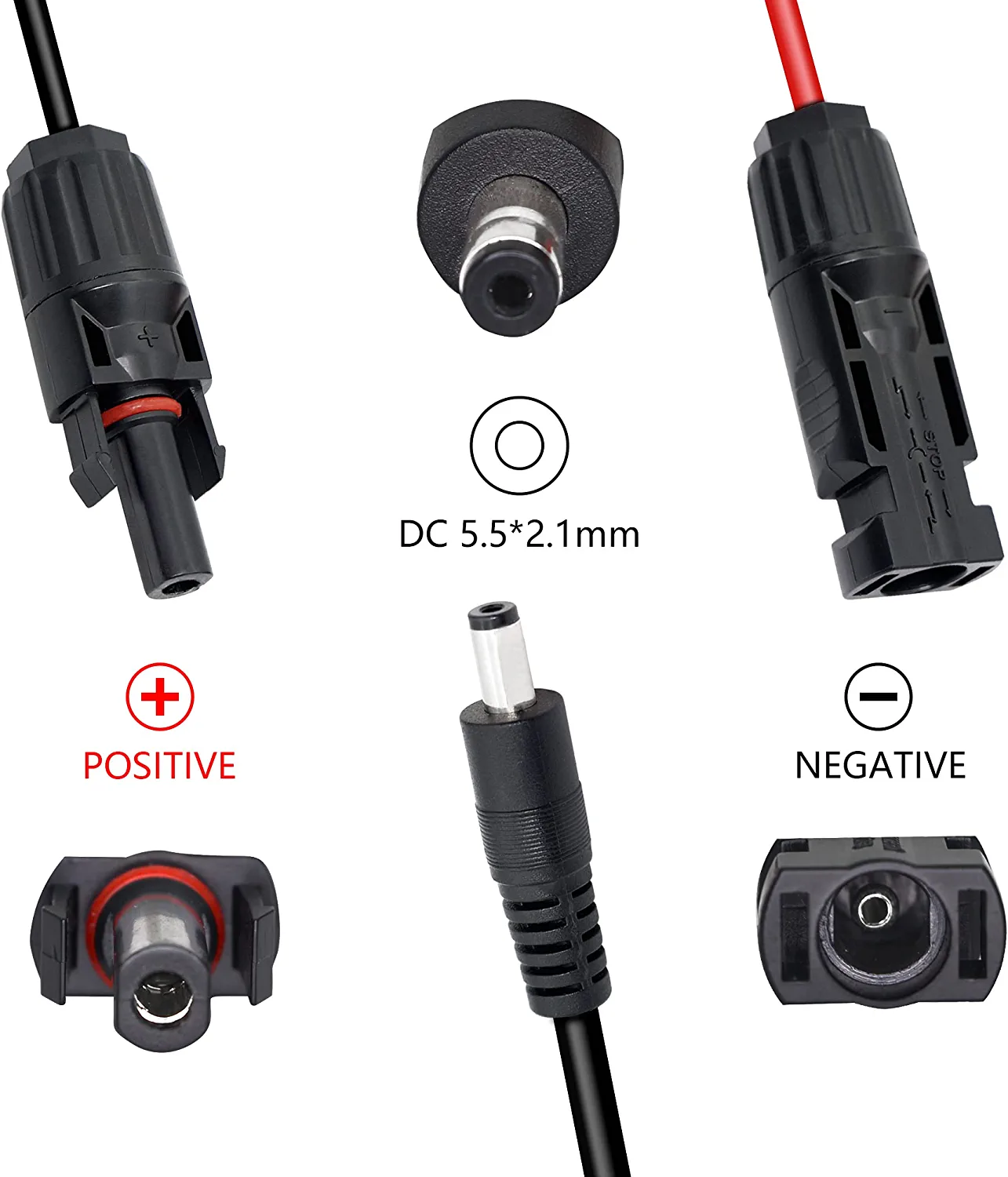VOLTIMA AK-MC-DC Adapterkabel DC PV Stecker auf DC5521 – Bild 3
