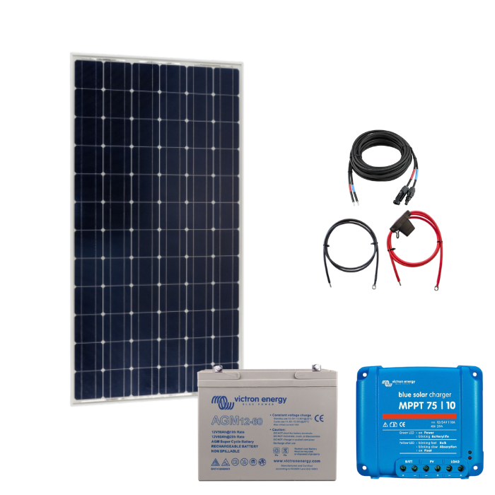 Victron Solaranlage Basic-Set EXTRA SMALL - mit AGM Batterie