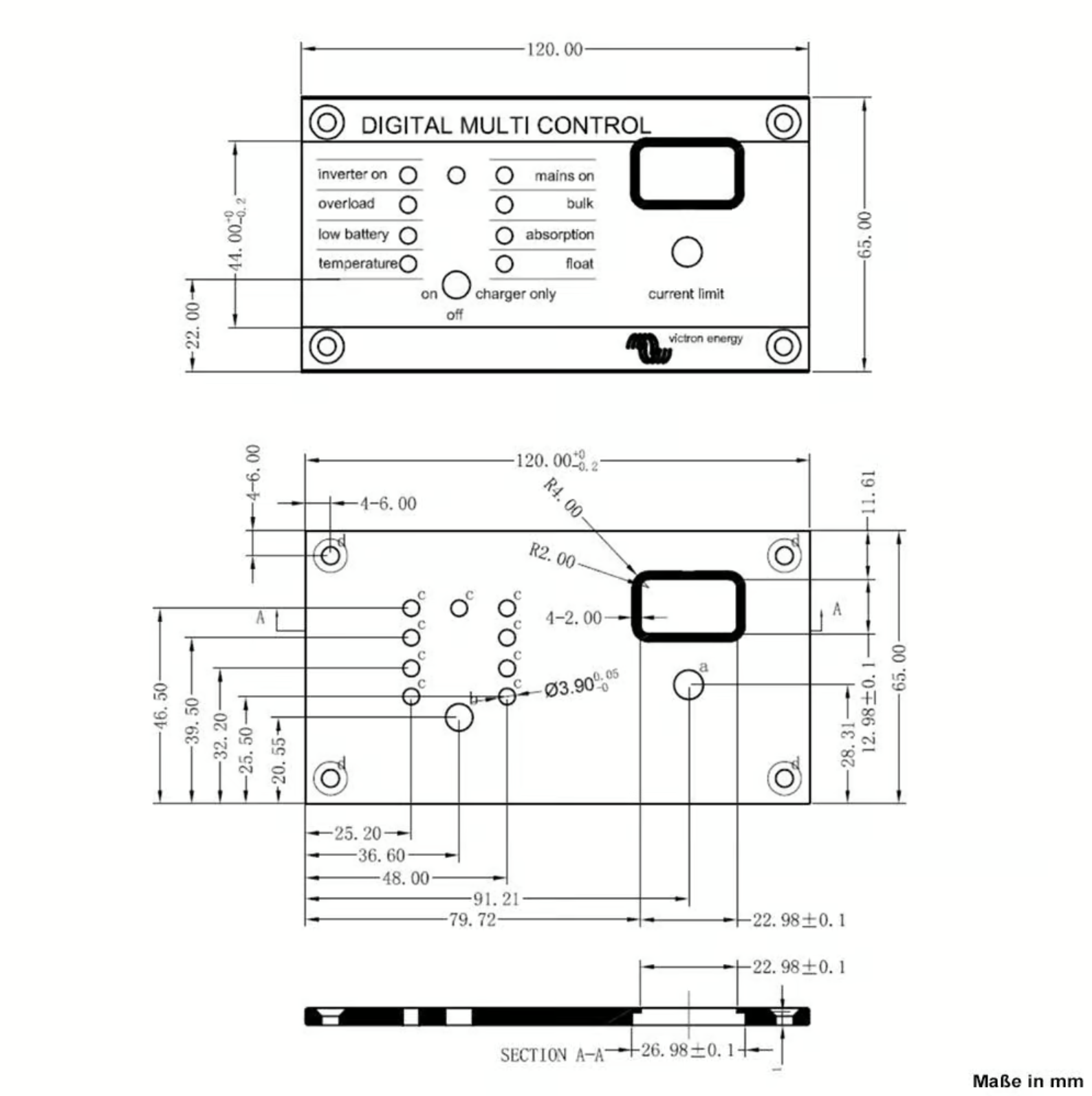 Victron Digital Multi Control 200/200A – GX Steuergerät – Bild 3