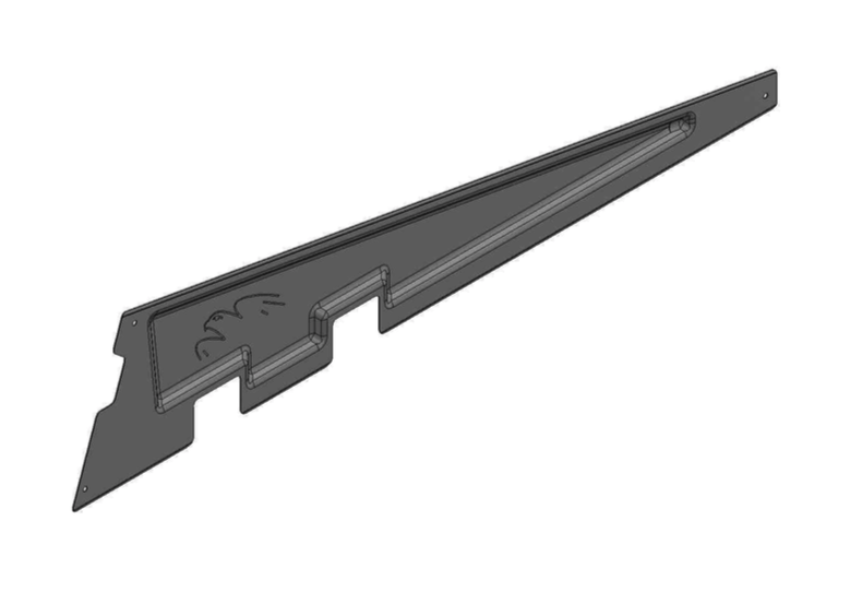 Van Der Valk 742540 Seitenplatte Windschutz Flachdachmontage ValkPro+ L10