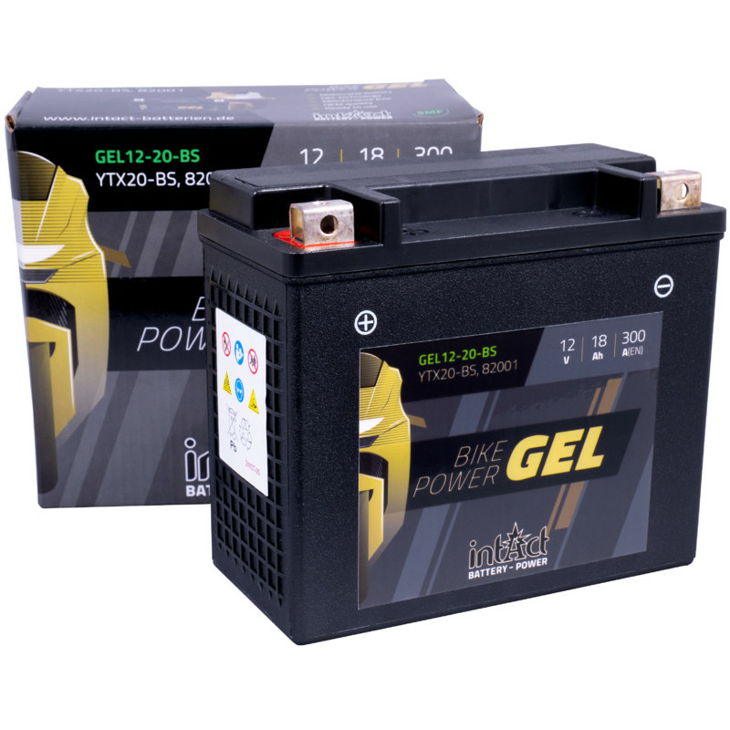 Intact GEL12-20-BS Bike-Power GEL 18Ah Motorradbatterie (DIN 82001) YTX20-BS – Bild 2