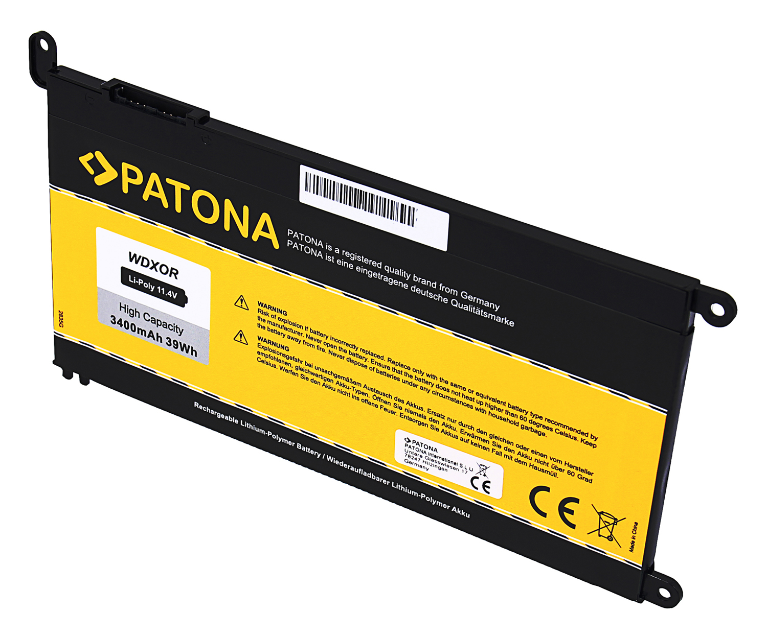 PATONA Battery f. Dell Inspiron Serie 13 14 15 17 Latitude Serie 11 WDXOR T2JX4 – Bild 5