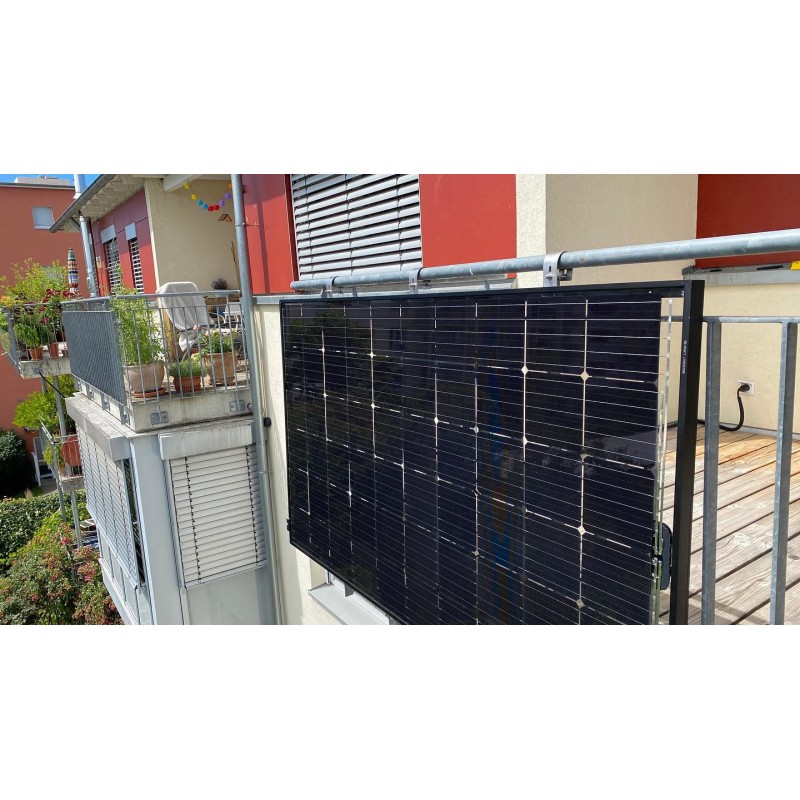 Solar Hook Montagepaket Balkon für eckige senkrechte Geländerstäbe - für 1 Modul – Bild 5