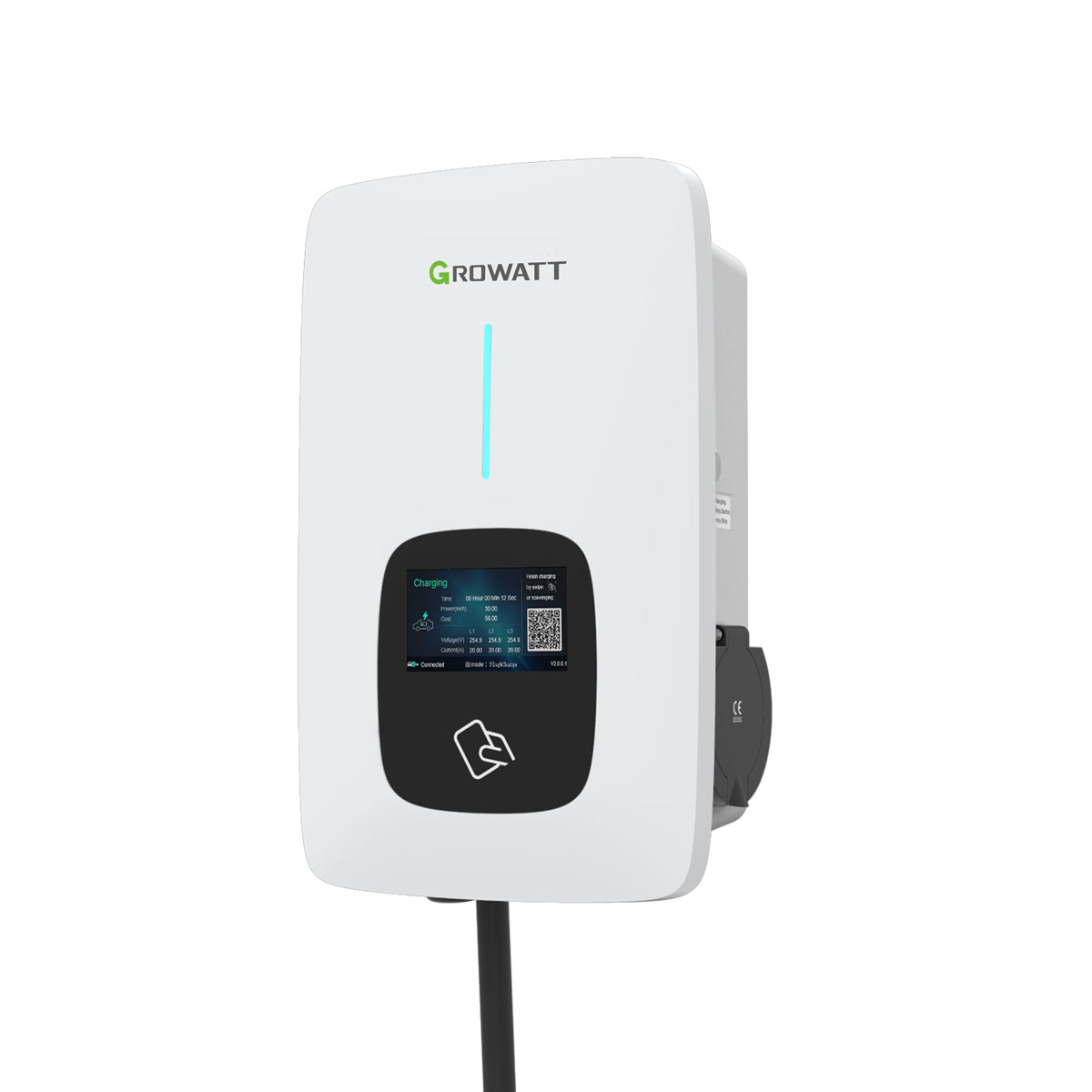 Growatt EV Ladegerät THOR 11AS-P-V1 (WiFi, RFID) LCD-Funktion