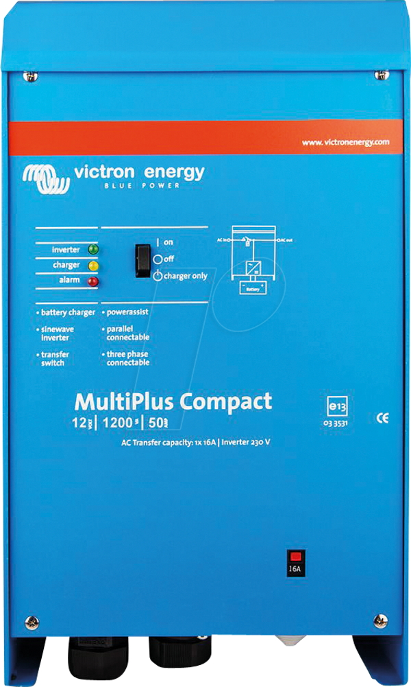 Victron MultiPlus Compact 12/1200/50-16 – Wechselrichter/Ladegerät 12V 1000W