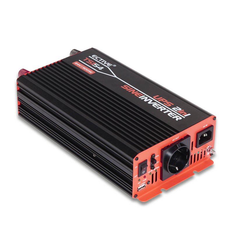 ECTIVE TSI52 500W/12V Sinus-Wechselrichter mit NVS- und USV-Funktion