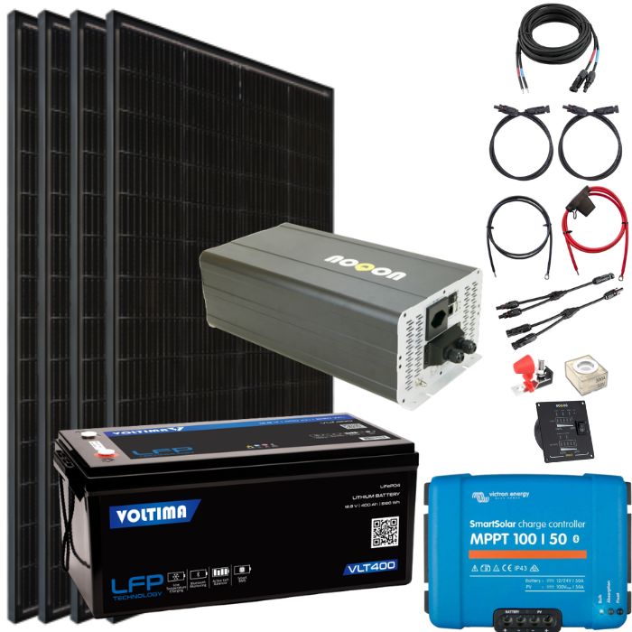 Solaranlage Komplett-Set EXTRA LARGE - mit Lithium Batterie