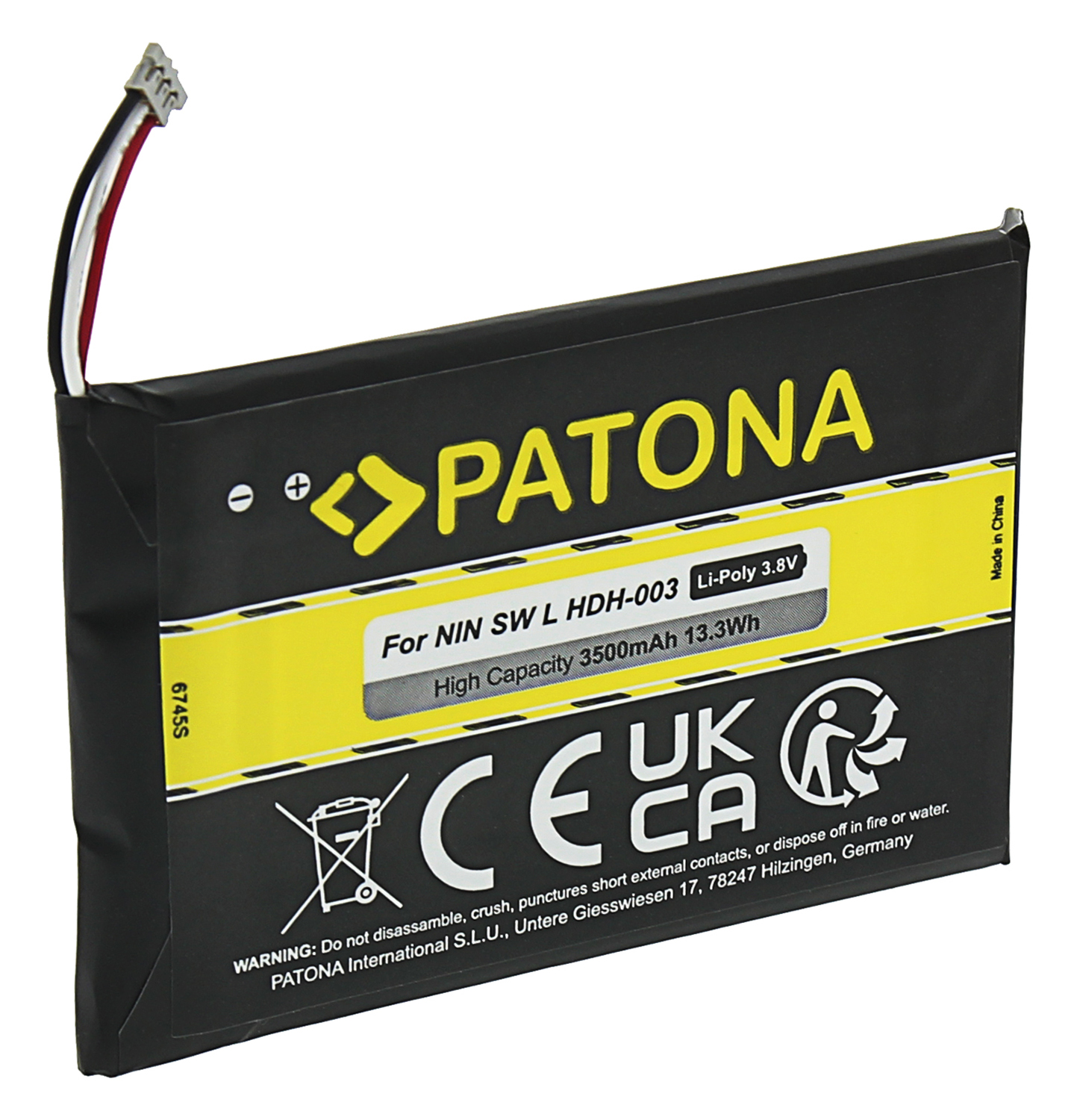 Akku f. Nintendo Switch Lite Lite NS HDH-003 HDH-A-BPHAT-C0 PATONA