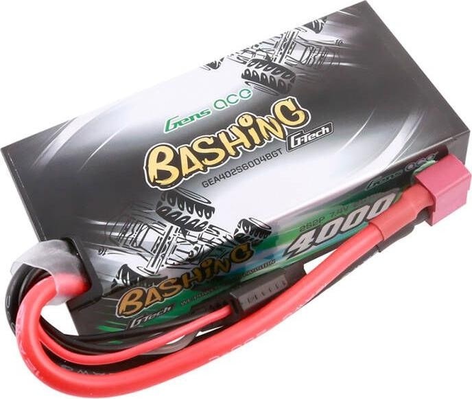 Gens ace 4000mAh 7,4 V 60C 2S2P G-Tech HardCase 48# Auto Lipo Akkupack mit T-Stecker GEA402S60D48GT – Bild 2
