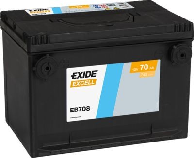 Exide EB708 Excell 70Ah US Cars