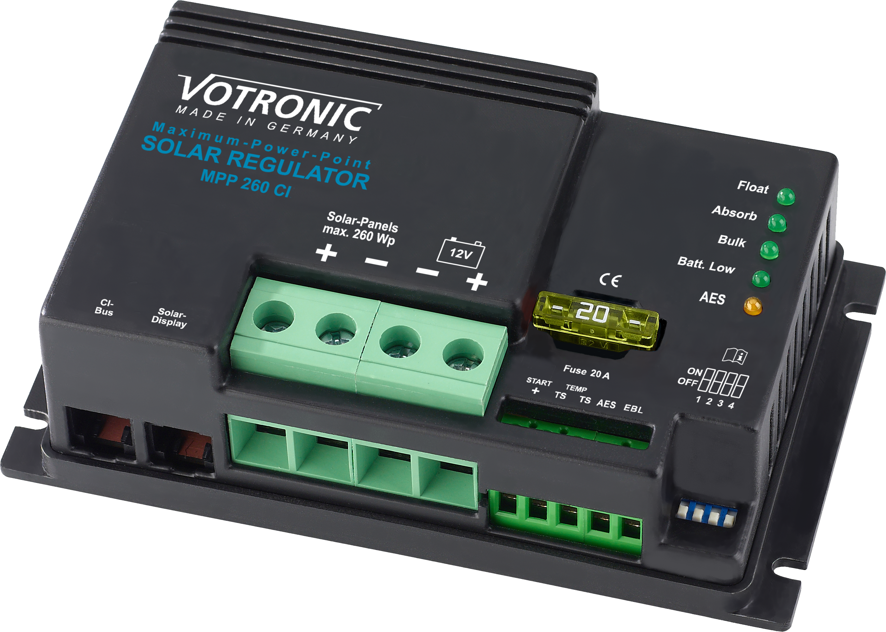 Votronic 260 CI MPPT – Solar-Laderegler 12V 20A