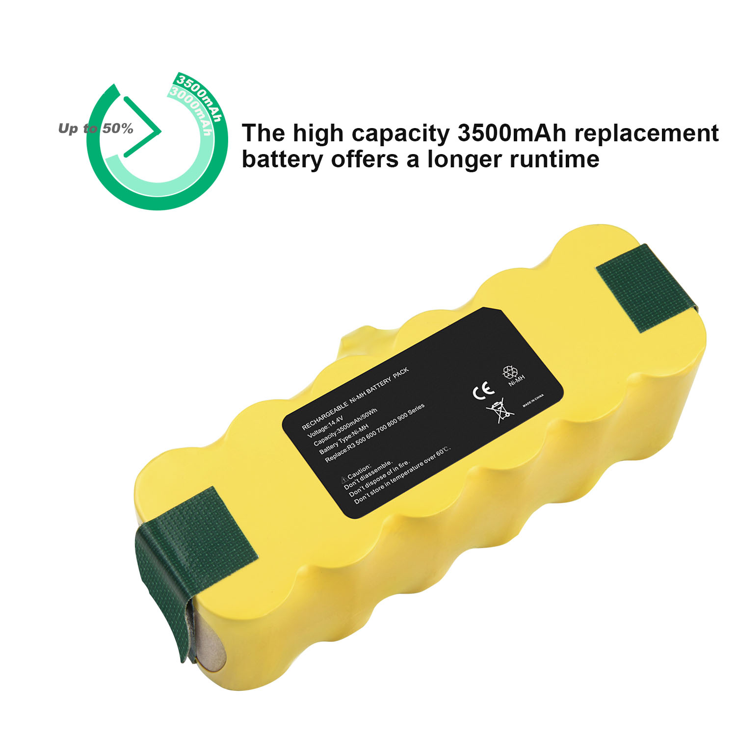 Acconic Akku 3300mAh f. iRobot Roomba 80501 500 510 530 532 535 540 550 780 800 Serie – Bild 2