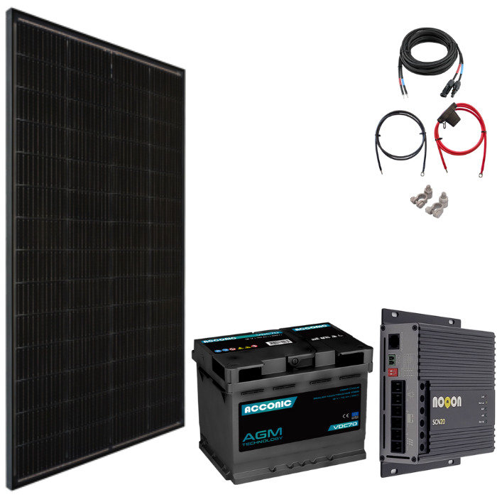Solaranlage Basic-Set SMALL - mit AGM Batterie