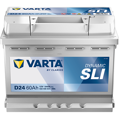 VARTA D24 Dynamic SLI Autobatterie 12V 60Ah (Blue Dynamic)