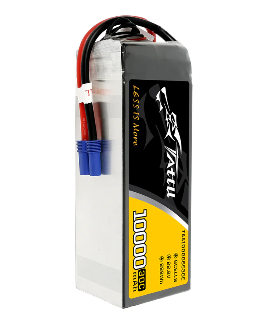 Tattu 10000mah 22.2V  30C 6S1P Lipo Batterie mit EC5 Stecker TAA100006S30E – Bild 2