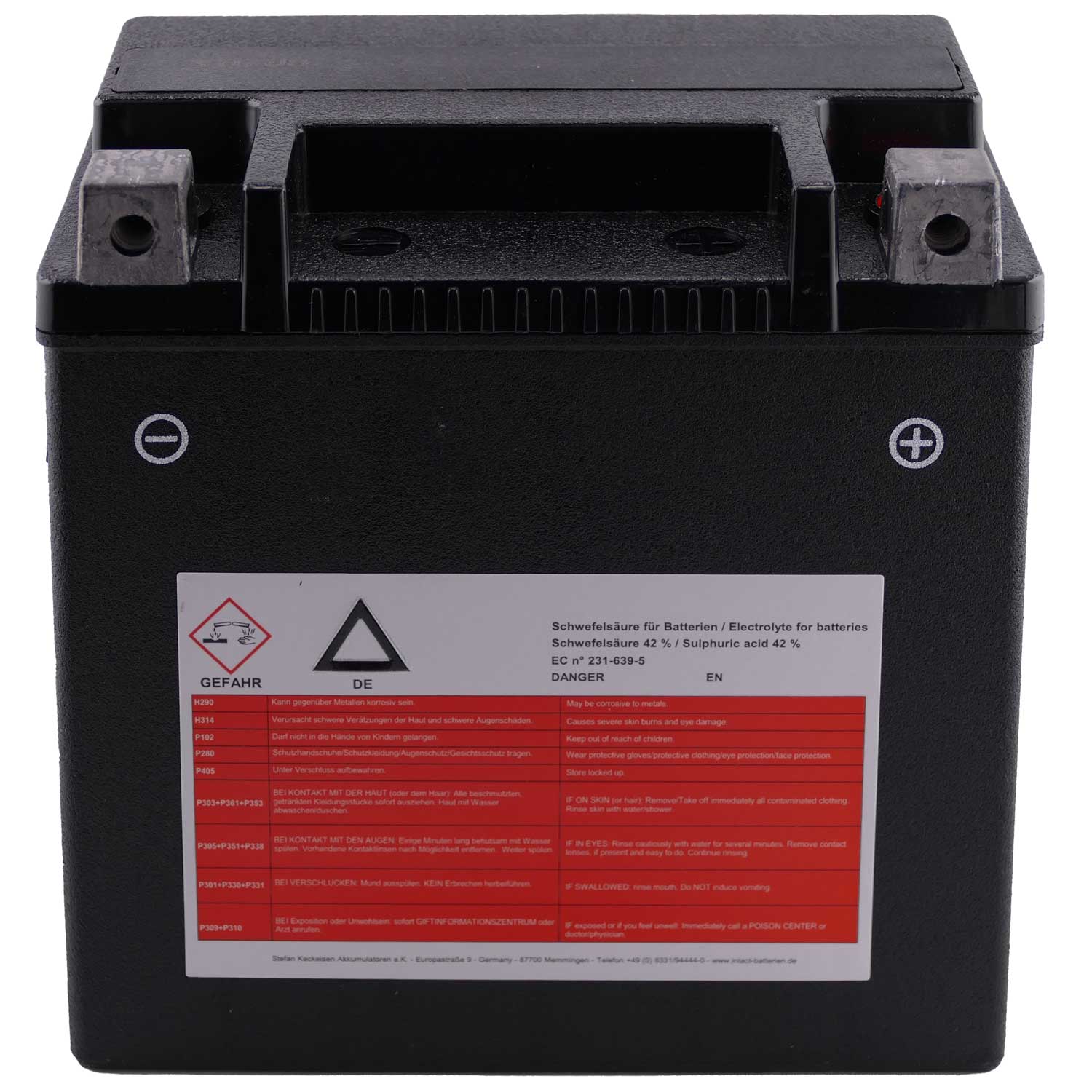 Intact HVT-03 Bike-Power HVT 14Ah Motorradbatterie YTX14L-BS – Bild 5