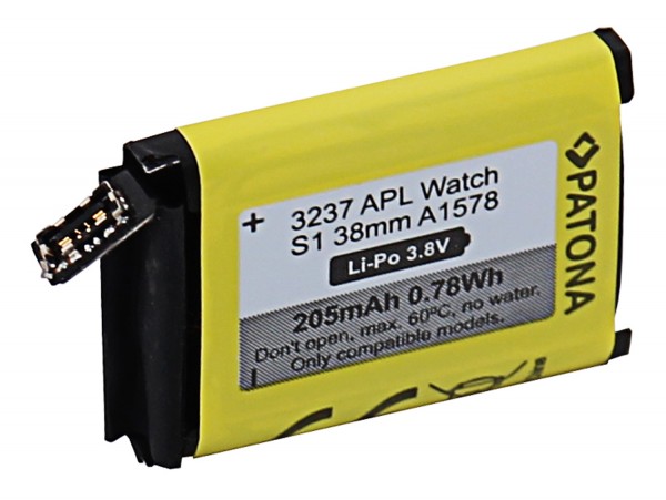 Akku f. Apple Watch Serie 1 38mm A1578 von Patona