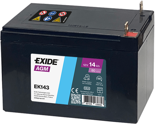 Exide Start-Stop Auxiliary EK143 14Ah AGM Stützbatterie