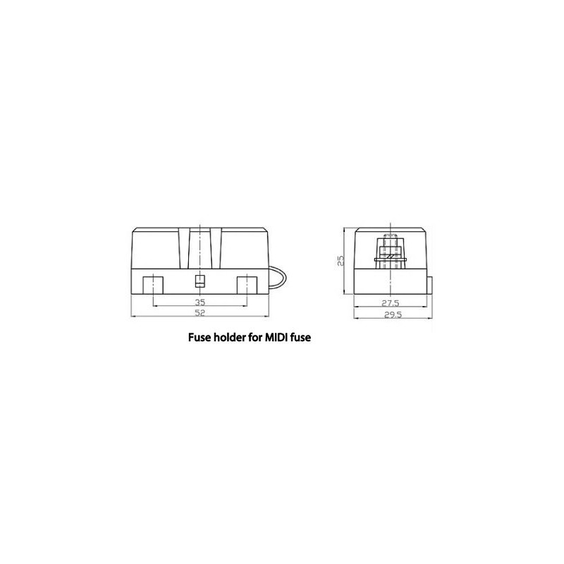 Victron MIDI-Sicherungshalter – 1-fach Halter max. 200A – Bild 2