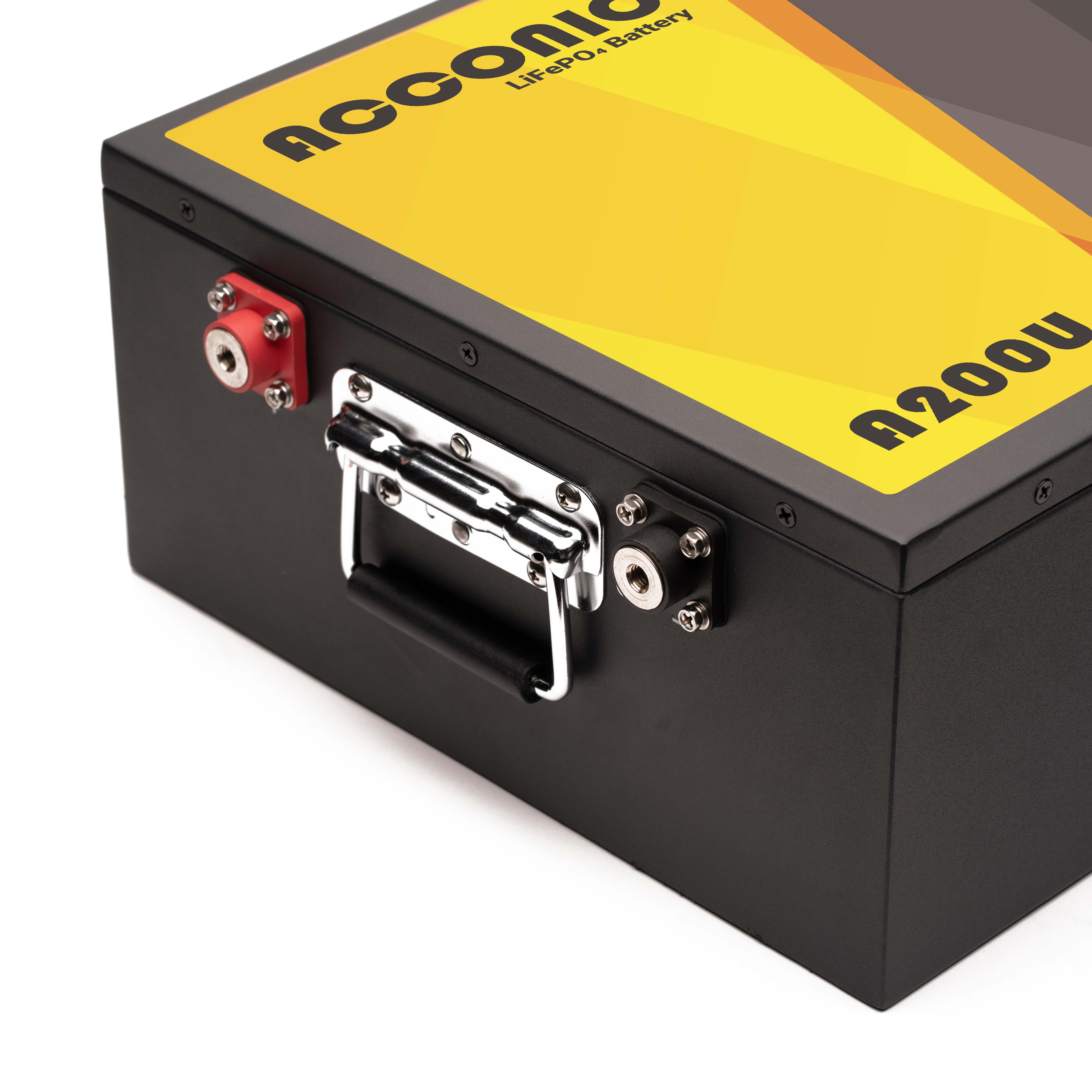 Acconic A200U LiFePO4 12V Lithium Untersitz Versorgungsbatterie 200Ah – Bild 2