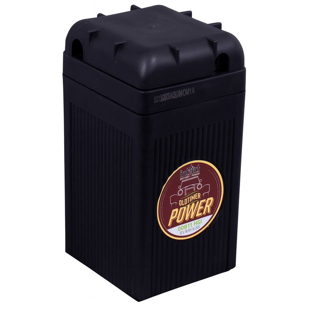 Intact 00811HGI Classic 6V Oldtimer-Batterie 8Ah B49-6/G02 4 ohne Batteriesäure