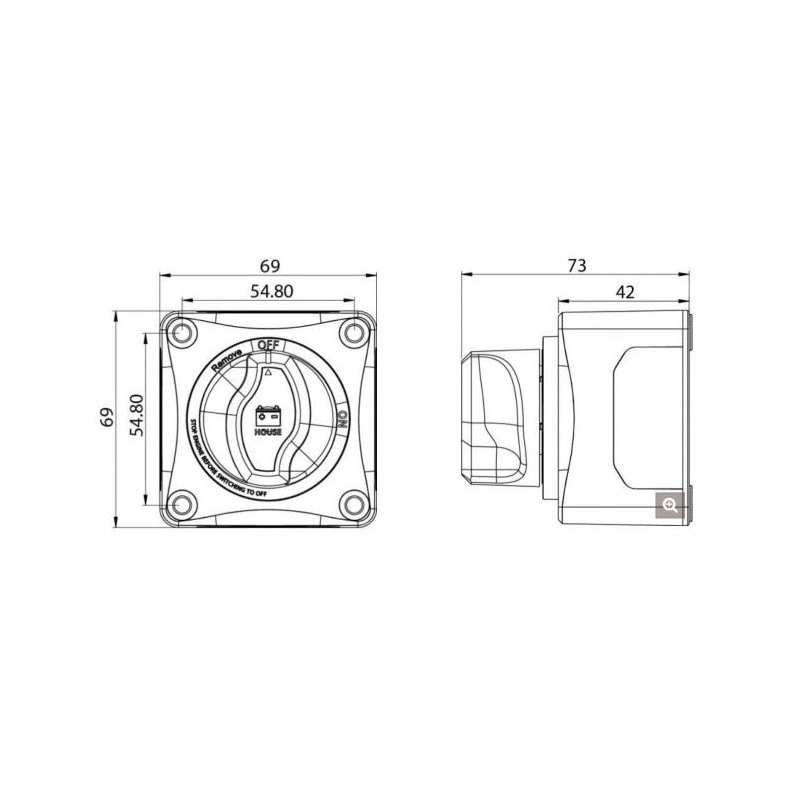 Victron Batterie-Hauptschalter On/Off – 275A bis 48V – Bild 4
