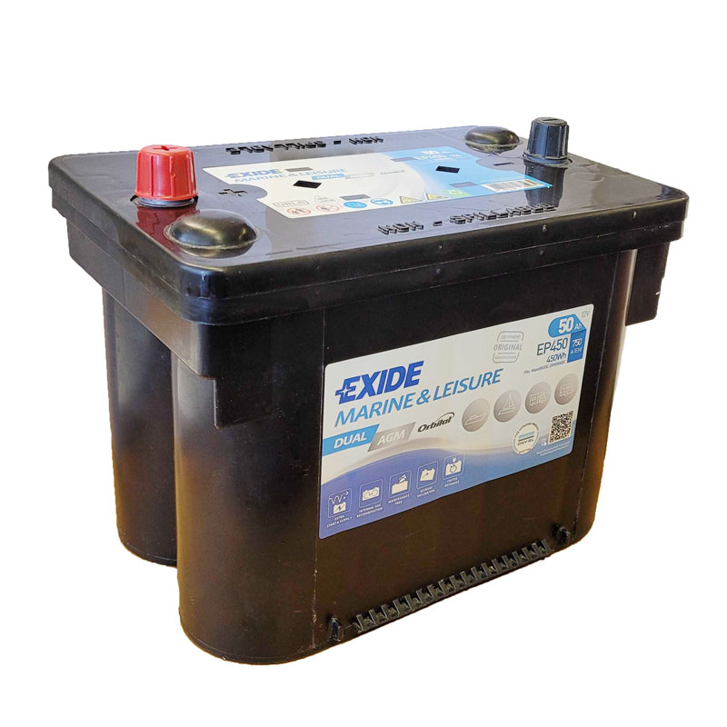 Exide EP450 Dual AGM 50Ah Batterie – Bild 2