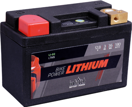 Intact LI-02 Bike-Power Lithium 3Ah Motorradbatterie LTM9