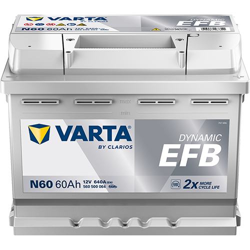 Varta N60 Dynamic EFB 560 500 064 Autobatterie 60Ah (Blue Dynamic)