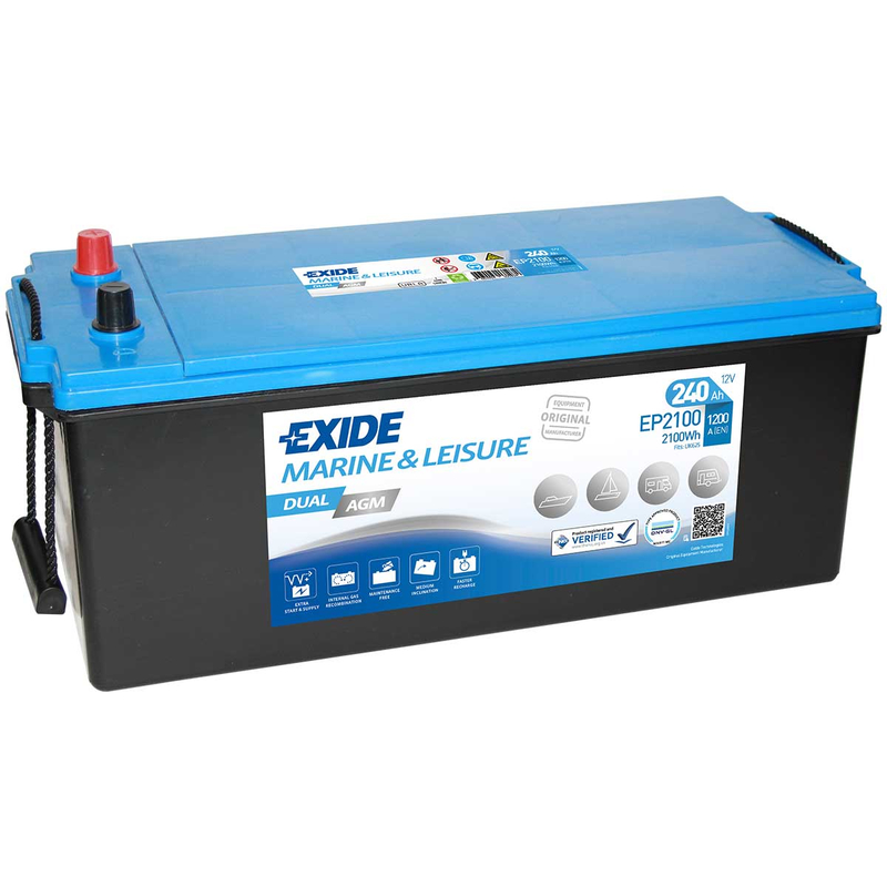 Exide-EP2100-Dual-AGM-240Ah-Batterie