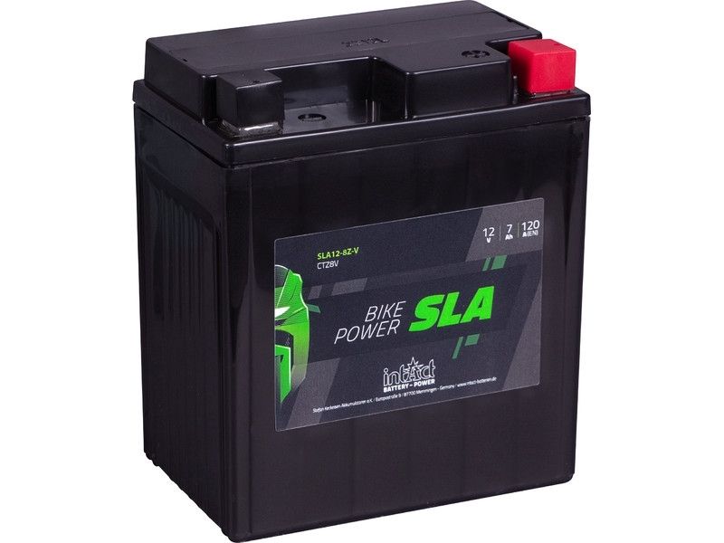 Intact SLA12-8Z-V Bike-Power SLA 7Ah Motorradbatterie (DIN 50614)
