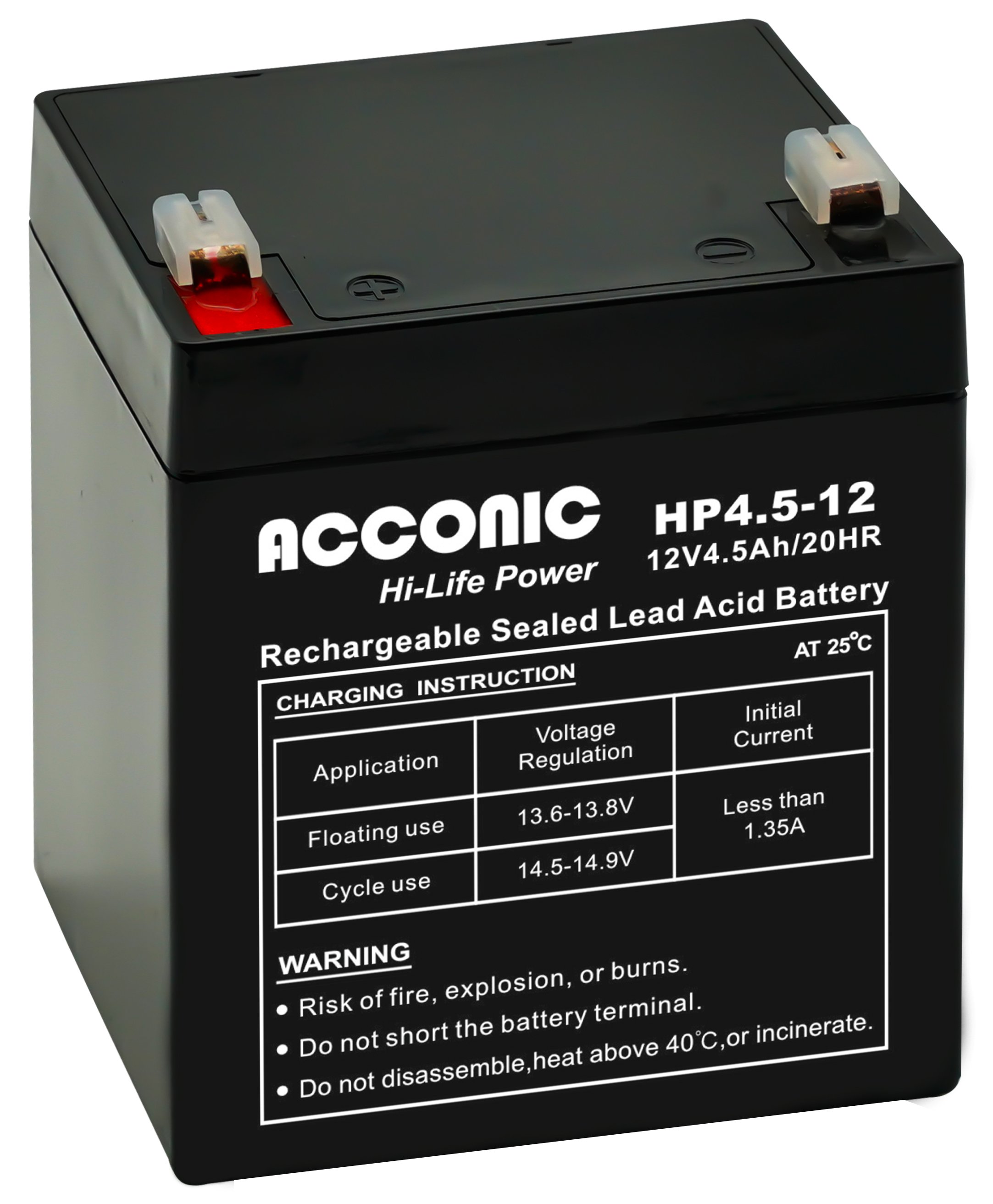 Acconic HP4.5-12 Hi-Life Power AGM 12V 4.5Ah Bleiakku