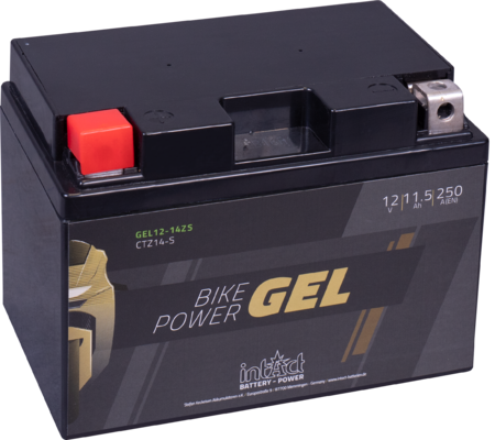 Intact GEL12-14ZS Bike-Power GEL 11,5Ah Motorradbatterie (DIN 51101) YTZ14S, YTZ14-S