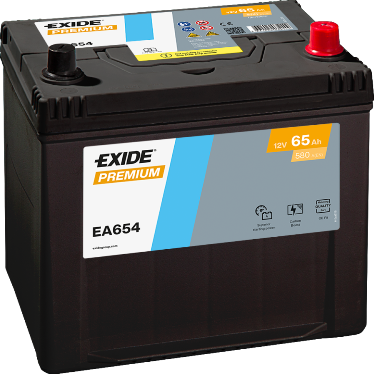 Exide EA654 Premium 65Ah Autobatterie 560 410 054