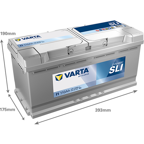 Varta I1 Dynamic SLI 610 402 092 Autobatterie 110Ah (Silver Dynamic) – Bild 3
